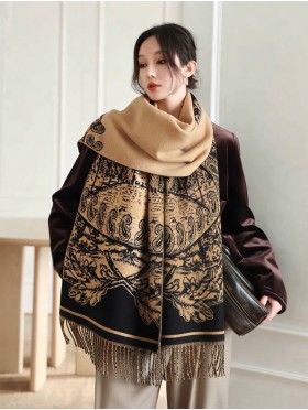 Designer Inspired Blanket Scarf w/ Tassels